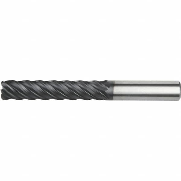 Kennametal - 20mm, 5 Flute, Single End, Solid Carbide, 6mm Corner Radius End Mill - 125mm OAL, Right Hand Flute, 60mm LOC, Right Hand Cut - Caliber Tooling