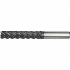 Kennametal - 20mm, 5 Flute, Single End, Solid Carbide, 6mm Corner Radius End Mill - 125mm OAL, Right Hand Flute, 60mm LOC, Right Hand Cut - Caliber Tooling