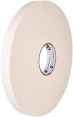 Intertape - 1/2" x 36 Yd Rubber Adhesive Double Sided Tape - 1/16" Thick, White, Polyethylene Foam Liner, Continuous Roll, Series R2215 - Caliber Tooling