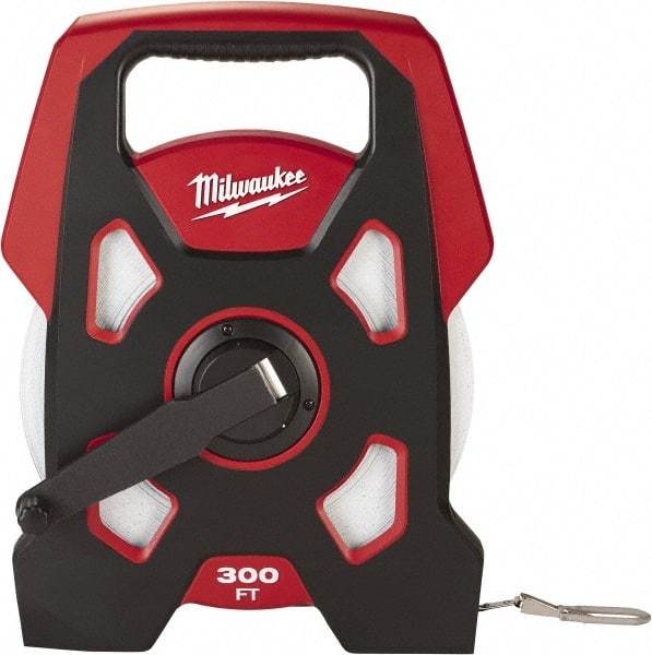 Milwaukee Tool - 300' x 3/8" Tape Measure - 1/16" Graduation - Caliber Tooling