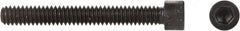 Made in USA - 1/4-28 UNF Hex Socket Drive, Socket Cap Screw - Alloy Steel, Black Oxide Finish, Fully Threaded, 1-1/2" Length Under Head - Caliber Tooling