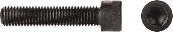 Made in USA - 5/8-11 UNC Hex Socket Drive, Socket Cap Screw - Alloy Steel, Black Oxide Finish, Fully Threaded, 3-1/2" Length Under Head - Caliber Tooling