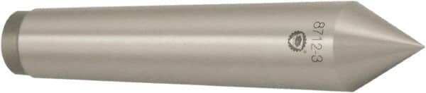 Bison - 1.76" Head Diam, Standard Point Solid Dead Center - 5MT Morse Taper, 18mm Point Diam - Caliber Tooling