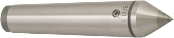 Bison - 1.76" Head Diam, Standard Point Solid Dead Center - 5MT Morse Taper, 18mm Point Diam - Caliber Tooling