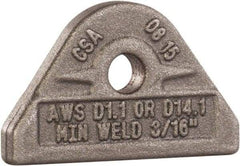 Mag-Mate - 3/8" ID, 1,000 Lb Capacity Pad Eye - Carbon Steel - Caliber Tooling