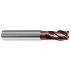 1/2" Dia. - 3-1/2" OAL - 4 FL Variable Helix Nano-SI Carbide End Mill - Caliber Tooling