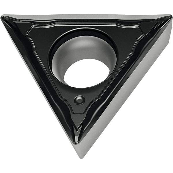 Walter - TPMT FM4 Grade WMP20S Turning Insert - TiCN+Al2O3+(TiCN) Finish, 60° Triangle, 6.35mm Inscr Circle, 2.38mm Thick, 0.4mm Corner Radius - Caliber Tooling