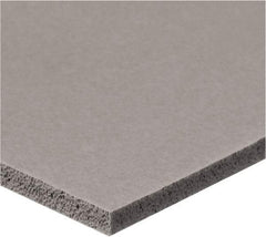 Value Collection - 1/8" Thick x 1/4" Wide x 6' Long Gray Closed Cell Silicone Foam Rubber Roll - Stock Length, Adhesive Back, -60°F to 400°F - Caliber Tooling