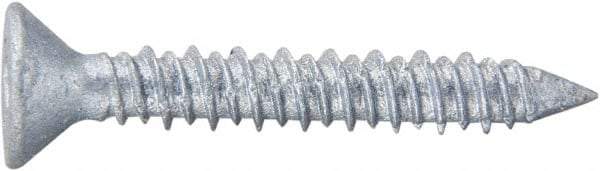 Powers Fasteners - 3/16" Diam, 2-1/4" OAL, Phillips Drive, Concrete Screw & Masonry Fastener - Stainless Steel, Perma-Seal Finish, Includes #3 Phillips Bit - Caliber Tooling