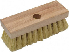 O-Cedar - Tampico Surface Preparation Roof Brush - 2" Bristle Length, 7" Wide, Wood Handle - Caliber Tooling