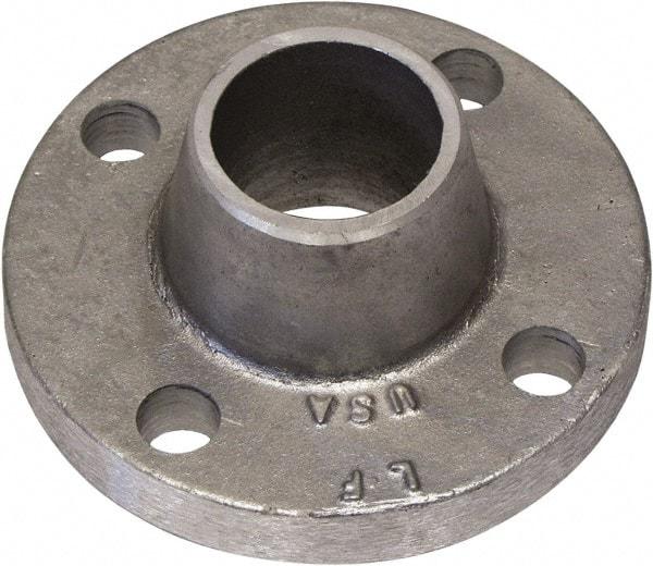 Latrobe Foundry - 4" Pipe, 9" OD, Weld Neck Aluminum Flange - 8 Holes, 5/8" Across Bolt Hole Centers, 150 psi, 3" Hub Length - Caliber Tooling