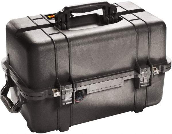 Pelican Products, Inc. - 12-47/64" Wide x 12-3/4" High, Clamshell Hard Case - Black, Polypropylene - Caliber Tooling