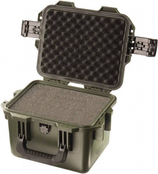 Pelican Products, Inc. - 9-51/64" Wide x 7-45/64" High, Clamshell Hard Case - Olive, HPX High Performance Resin - Caliber Tooling