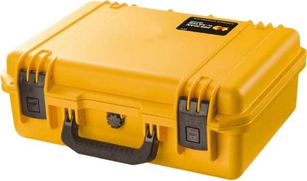 Pelican Products, Inc. - 13-13/32" Wide x 6-45/64" High, Clamshell Hard Case - Yellow, HPX High Performance Resin - Caliber Tooling