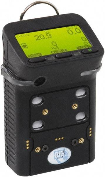 GfG - Audible, Vibration & Visual Alarm, LCD Display, Confined Space Monitor - Monitors Hydrogen Sulfide, Oxygen, LEL & Methane, -20 to 50°C Working Temp, CSA Listed - Caliber Tooling