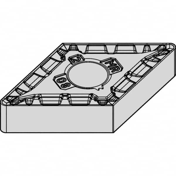 Kennametal - DNMG332 MR Grade KCP10B Carbide Turning Insert - TiOCN Finish, 55° Diamond, 3/8" Inscr Circle, 3/16" Thick, 1/32" Corner Radius - Caliber Tooling