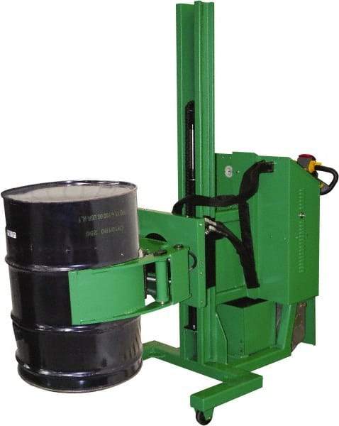 Valley Craft - 1,000 Lb Load Capacity, 30 & 55 Gal Drum Stacker/Rotator - 32" Wide x 78" High, 4 Steel Wheels - Caliber Tooling