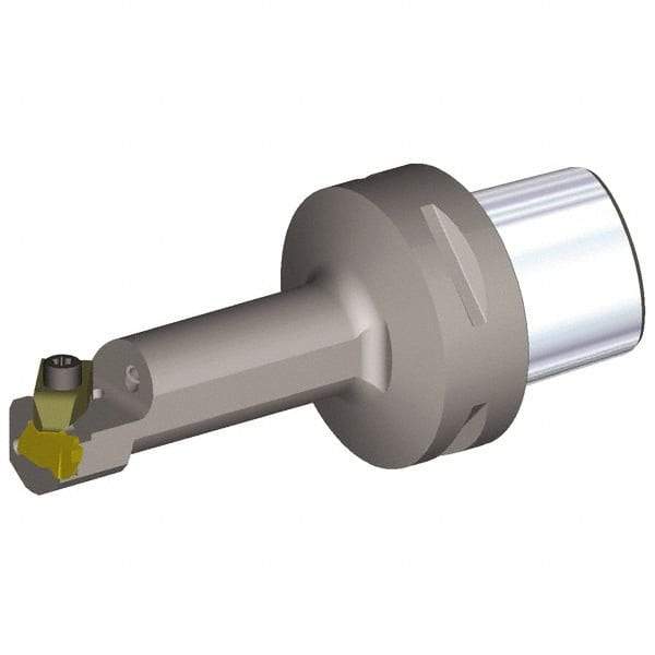 Kennametal - Insert Style NG 2R, 100mm Head Length, Left Hand Cut, Internal Modular Threading Cutting Unit Head - System Size PSC63, 13mm Center to Cutting Edge, Series Top Notch - Caliber Tooling