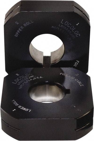 Loos & Co. - 3/32" Ball Terminal Roll Crimping Die - Metal/Black - Caliber Tooling