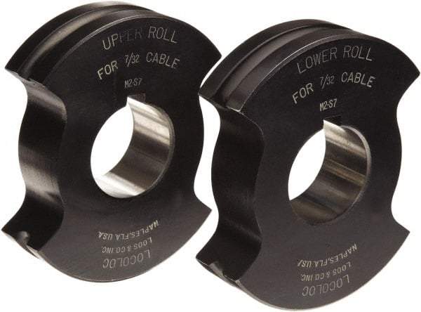 Loos & Co. - 5/16" Straight Shank Terminal Roll Crimping Die - Metal/Black - Caliber Tooling