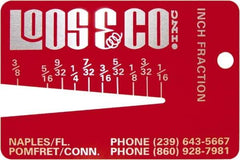 Loos & Co. - 1/16 to 3/8 Inch Range, Wire and Sheet Metal Gage - Use with Any Cable - Caliber Tooling