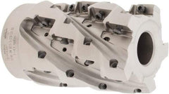 Iscar - 20 Inserts, 2-1/2" Cut Diam, 1" Arbor Diam, 2.8" Max Depth of Cut, Indexable Square-Shoulder Face Mill - 0° Lead Angle, 3.94" High, P290 AC.T 1806.. Insert Compatibility, Through Coolant, Series MillShred - Caliber Tooling