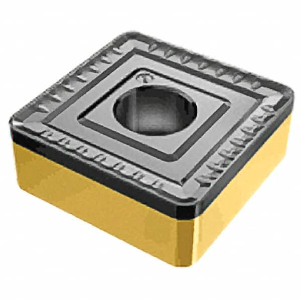 Iscar - SNMM646 H3P Grade IC8250 Carbide Turning Insert - TiCN/Al2O3/TiN Finish, 90° Square, 3/4" Inscr Circle, 1/4" Thick, 3/32" Corner Radius - Caliber Tooling