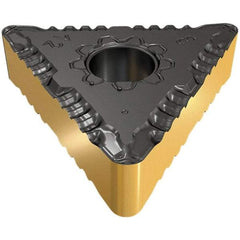 Iscar - TNMG432 F3P Grade IC8150 Carbide Turning Insert - TiCN/Al2O3/TiCN/TiN Finish, 60° Triangle, 1/2" Inscr Circle, 3/16" Thick, 1/32" Corner Radius - Caliber Tooling