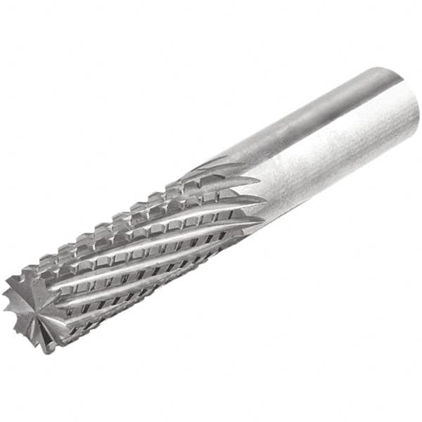 Iscar - 3/8" Diam, 1" LOC, End Mill End, Solid Carbide Diamond Pattern Router Bit - Right Hand Cut, 3" OAL, 3/8" Shank Diam, Use on Composite - Caliber Tooling