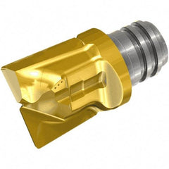 Iscar - MM HBR Grade IC908 Carbide Ball Nose Milling Tip Insert - TiAlN Finish, 2 Flutes, 0.787" Cutting Diam - Caliber Tooling