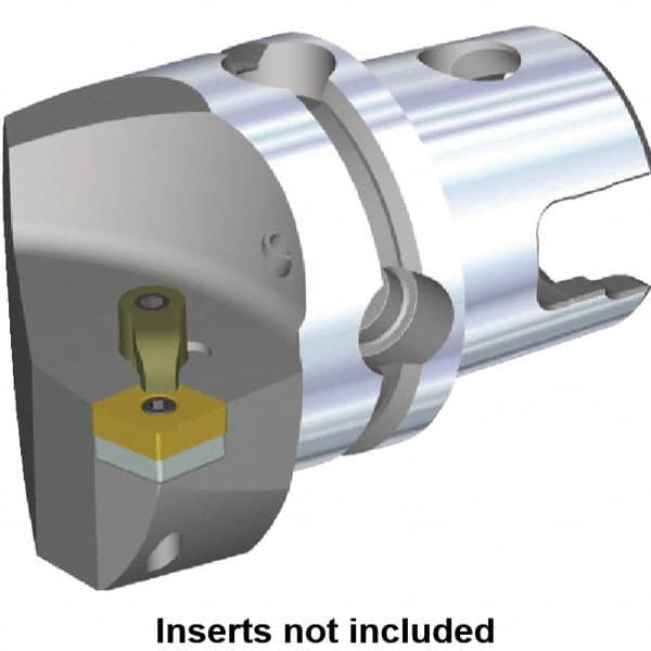 Kennametal - Right Hand Cut, Size KM50, CN.. Insert Compatiblity, Internal or External Modular Turning & Profiling Cutting Unit Head - 35mm Ctr to Cutting Edge, 50mm Head Length, Through Coolant, Series M-Clamping - Caliber Tooling