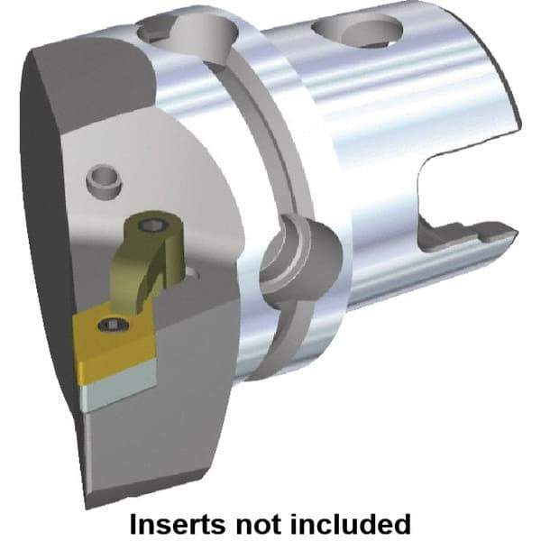 Kennametal - Left Hand Cut, Size KM50, DN.. Insert Compatiblity, Modular Turning & Profiling Cutting Unit Head - 35mm Ctr to Cutting Edge, 50mm Head Length, Through Coolant, Series M-Clamping - Caliber Tooling