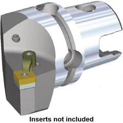 Kennametal - Right Hand Cut, Size KM50, SN.. Insert Compatiblity, Modular Turning & Profiling Cutting Unit Head - 30mm Ctr to Cutting Edge, 50mm Head Length, Through Coolant, Series M-Clamping - Caliber Tooling