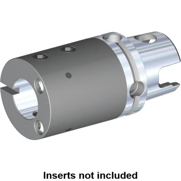 Kennametal - 12mm Bore Diam, 40mm Body Diam x 65mm Body Length, Boring Bar Holder & Adapter - 0.1575" Screw Thread Lock, 52mm Bore Depth, Internal & External Coolant - Exact Industrial Supply