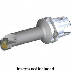 Kennametal - Insert Style NG 2R, 70mm Head Length, Left Hand Cut, Internal Modular Threading Cutting Unit Head - System Size KM40TS, 11mm Center to Cutting Edge, Series Top Notch - Caliber Tooling