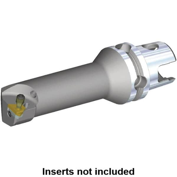 Kennametal - Insert Style LT 16NR, 80mm Head Length, Right Hand Cut, Internal Modular Threading Cutting Unit Head - System Size KM40TS, 11mm Center to Cutting Edge, Series LT Threading - Caliber Tooling