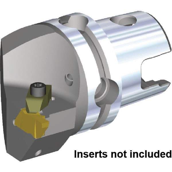 Kennametal - NG4R Insert, 70mm Head Length, Modular Grooving Cutting Unit Head - Left Hand Cut, System Size KM80, Through Coolant, Series Top Notch - Caliber Tooling