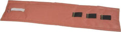 Hi-Temp - 36" High x 12" Wide x 1" Thick Coated Fiberglass Pipeline Cooling Wrap - Pink on White - Caliber Tooling