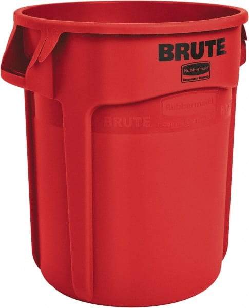 Rubbermaid - 20 Gal Red Round Trash Can - Polyethylene, 22.88" High - Caliber Tooling