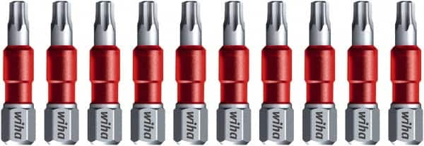 Wiha - T30 Torx Bit - 1/4" Hex Drive, 1-9/64" OAL - Caliber Tooling