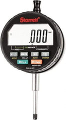 Starrett - 1" Max Measurement, 0.00005, 0.0001, 0.0005 & 0.001" Graduation, Electronic Drop Indicator - Accurate to 0.0001", Inch & Metric System, LCD Display - Caliber Tooling