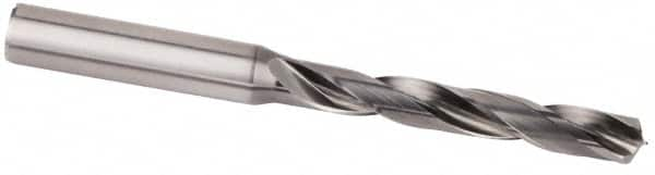 Kennametal - 20mm 135° Solid Carbide Jobber Drill - Multilayer AlCr Finish, Right Hand Cut, Spiral Flute, Straight Shank, 153mm OAL, Standard Point - Caliber Tooling