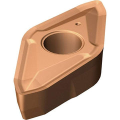 Sandvik Coromant - CP-B1108 H3W Grade 1115 Carbide Turning Insert - TiAlN/AlCr2O3 Finish, 11mm Inscr Circle, 5mm Thick, 0.7938mm Corner Radius - Caliber Tooling