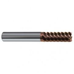 1/2" Dia. - 3" OAL - 45° Helix Nano-SI Carbide End Mill - 6 FL - Caliber Tooling