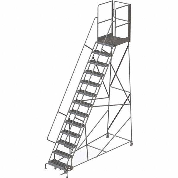 TRI-ARC - Rolling & Wall Mounted Ladders & Platforms Type: Rolling Warehouse Ladder Style: Rolling Platform Ladder - Caliber Tooling