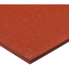 Value Collection - 2' Long x 12" Wide x 1/2" Thick, Silicone Sheet Gasketing - 90 Max psi, Red - Caliber Tooling