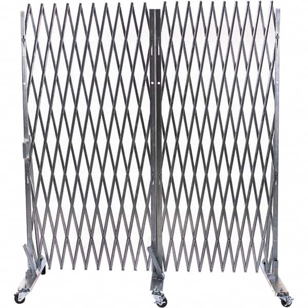 Illinois Engineered Products - 8' High Portable Traffic Control Gate - Galvanized Steel, Silver - Caliber Tooling