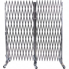 Illinois Engineered Products - 7' High Portable Traffic Control Gate - Galvanized Steel, Silver - Caliber Tooling