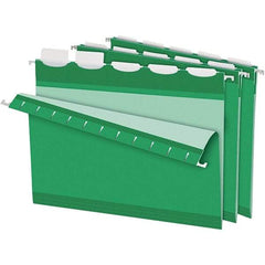 Pendaflex - 8-1/2 x 11", Letter Size, Bright Green, Hanging File Folder - 11 Point Stock, 1/5 Tab Cut Location - Caliber Tooling