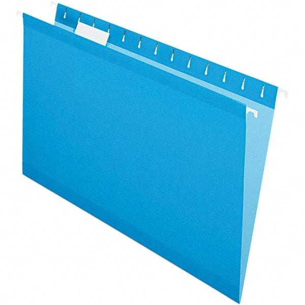 Pendaflex - 8-1/2 x 14", Legal, Blue, Hanging File Folder - 11 Point Stock, 1/5 Tab Cut Location - Caliber Tooling